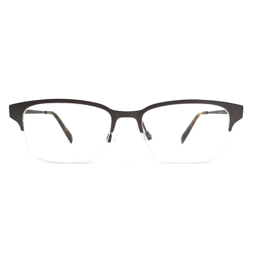 Warby Parker Eyeglasses Frames JAMES M 2306 Brown Rectangular Half Rim 51-17-135
